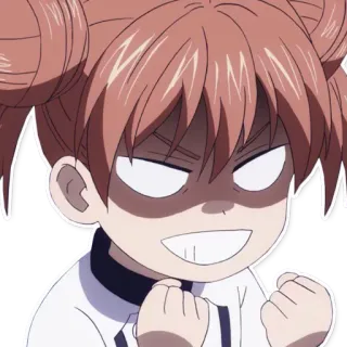 😈 anime, cartoon, angry, character, portrait telegram sticker