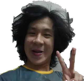 ✌ Znak pokoju, Osoba, Selfie, Portret, Szczęśliwy, Młodzież telegram sticker