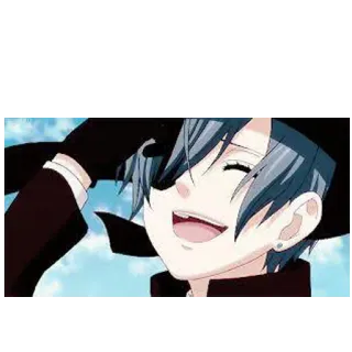 😂 Ciel Phantomhive Black Butler Anime, Manga, Ciel Phantomhive, Black Butler, Charakter, Junge, Hut telegram sticker