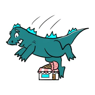 Godzilla telegram stickers
