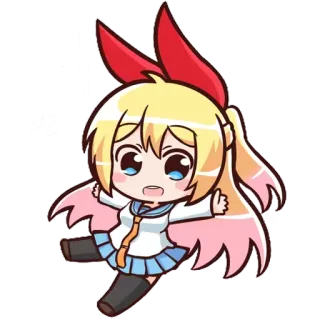 😲 Anime, Chibi, Kawaii, Schulmädchen, Süß, Cartoon whatsapp sticker
