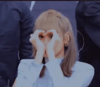 🍭 coração, amor, kpop, idol, gesto, mãos whatsapp sticker