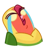 😭 pleurer, triste, emoji, expression, larmes, émotionnel telegram sticker