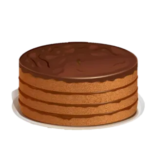 🎂 tarta, postre, chocolate, dulce, comida, panadería telegram sticker