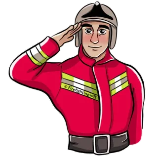 Firefighter telegram stickers