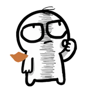 😮‍💨 Cartoon, Figur, Sticker, Skizze, Zeichnung, Emotion whatsapp sticker