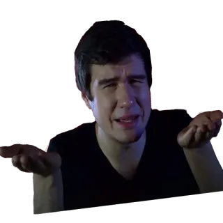 🤷‍♂ persona, encogiéndose de hombros, incertidumbre, confusión, expresión, gesto whatsapp sticker
