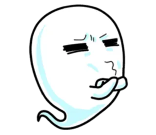 😾 spook, cartoon, geest, illustratie, schattig telegram sticker
