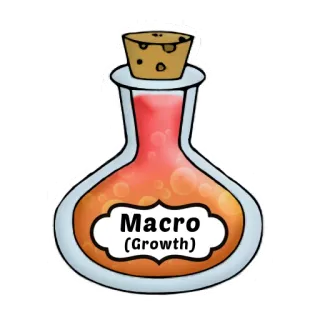 🍹 Macro (Growth) potion, macro, growth, magic, fantasy, sticker telegram sticker