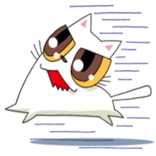 🏃‍♂ kot, kreskówka, zwierzę, naklejka whatsapp sticker