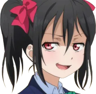 🙃 Nico Yazawa Love Live! anime, girl, smug, nico yazawa, love live telegram sticker