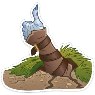 👍 Pulgares arriba, Brazo, Mano, Me gusta, Aprobación, Éxito telegram sticker