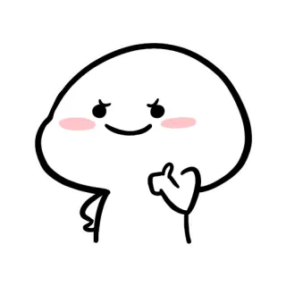 👍 cartoon, cute, cheerful, positive, thumbs up telegram sticker