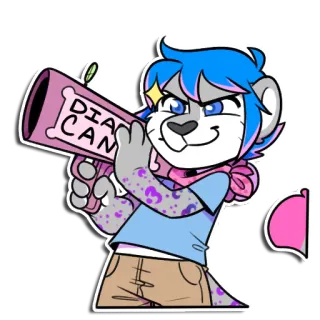 🤨 DIA
CAN dier, cartoon, megafoon, sticker whatsapp sticker