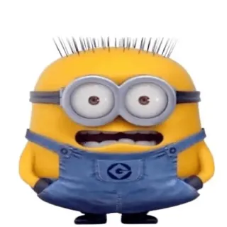 😧 Minion Despicable Me Minion, Cartoon, lustig, niedlich, gelb, Figur telegram sticker