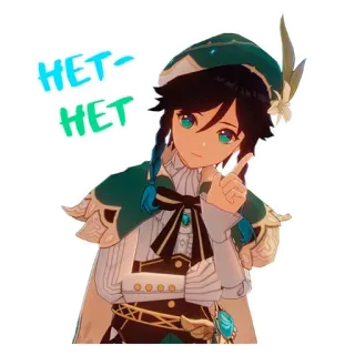 Genshin impact by @anime_stickerr telegram stickers