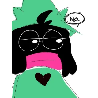 🚫 Ralsei Deltarune No. videojuego, rpg, deltarune, sombrero, cabra telegram sticker