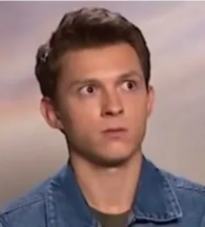 🥀 Tom Holland 배우, 유명인, 인물 사진, 놀란, 밈, 표정, 웃긴 telegram sticker