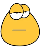 👎 Blob, Cartoon, Geel, Emoji telegram sticker