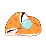💤 สุนัขจิ้งจอก, นอนหลับ, สัตว์, น่ารัก, การ์ตูน telegram sticker