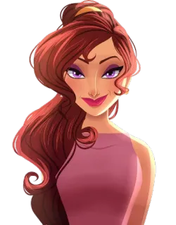 👸 Megara Hercules Мегара, Геркулес, Дисней, мультфильм, женщина, персонаж telegram sticker