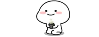 🍚 fofo, desenho animado, personagem, kawaii, adesivo whatsapp sticker