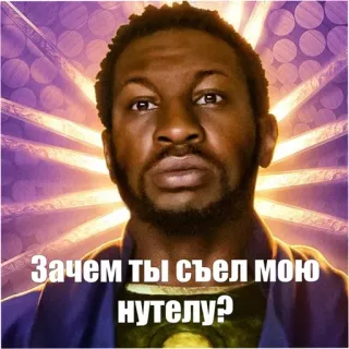💩 Зачем ты съел мою нутелу? meme, nutella, pergunta telegram sticker