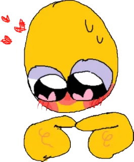 🥰 Emoji, Fofo, UwU, Tímido, Corando, Expressão, Meme whatsapp sticker