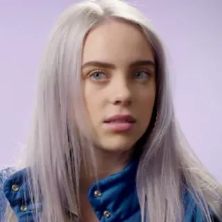 💧 Billie Eilish คนดัง, นักร้อง, ภาพเหมือน, เพลง, billie eilish telegram sticker