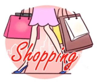 🛍 Shopping Compras, Bolsas, Mulher, Moda, Estilo telegram sticker