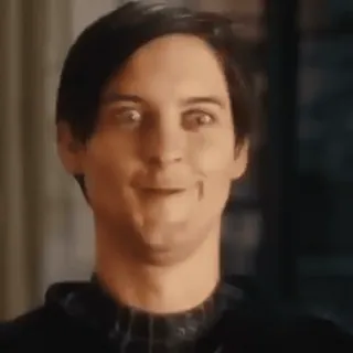 🤪 Peter Parker Spider-Man movie, spider-man, tobey maguire, funny whatsapp sticker
