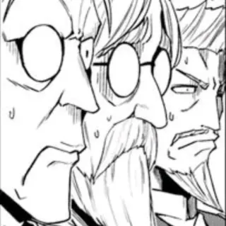 😦 anime, mangá, choque, reação, nervoso telegram sticker