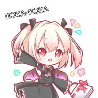 🌟 ПОКА-ПОКА อนิเมะ, น่ารัก, มังงะ, การ์ตูน, ตัวละคร, ภาพประกอบ telegram sticker