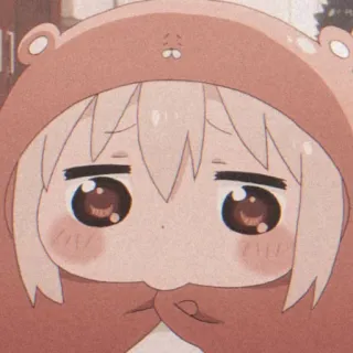 💘 Anime, Kreskówka, Słodki, Postać, Kawaii, Miś, Bluza z kapturem whatsapp sticker