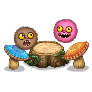 😌 monster, jamur, makhluk, kartun, jamur telegram sticker