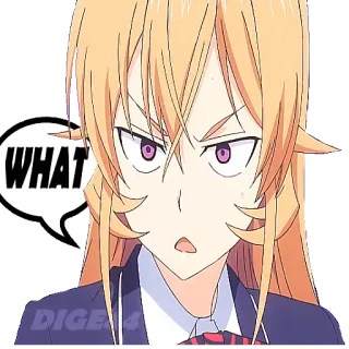 ❔ WHAT Anime, Espressione, Confusione telegram sticker