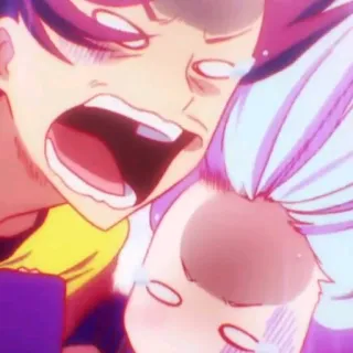😱 anime, khóc, buồn, hoạt hình whatsapp sticker