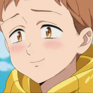 😁 King The Seven Deadly Sins Аниме, Персонаж, Мультфильм, Улыбка, Милый, Король, The Seven Deadly Sins telegram sticker