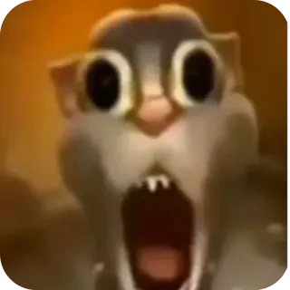 🫥 Talking Tom Talking Tom and Friends talking tom, meme, shocked, screaming, funny, surprised, reaction telegram sticker