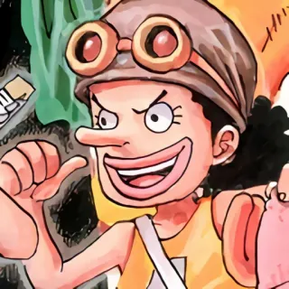 😄 Usopp One Piece Anime, One Piece, Usopp, Karakter, Manga telegram sticker