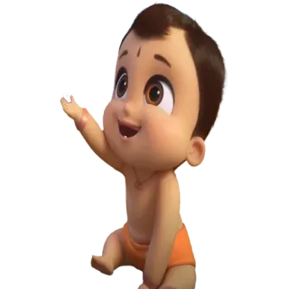 😍 baby, cartoon, cute, child telegram sticker