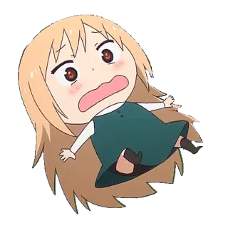 😧 Anime, Chibi, Cartoon, Kawaii, Panique, Chute, Personnage whatsapp sticker
