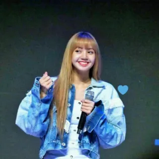 🖤 Lisa (Blackpink) kpop, piosenkarka, kobieta, uśmiech, idolka telegram sticker