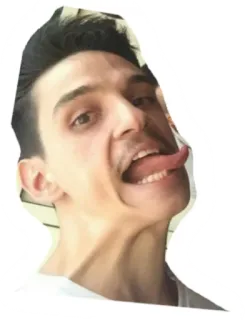 😝 Mann, Zunge, albern, Gesichtsausdruck, Gesicht, Person telegram sticker