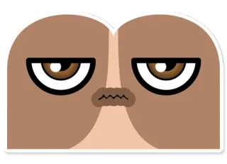 😕 Grumpy Cat gato rabugento, meme, gato, engraçado, animal, internet, desenho animado telegram sticker