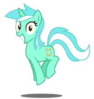😃 Lyra Heartstrings My Little Pony poney, licorne, mignon, dessin animé, cheval, animé, My Little Pony telegram sticker