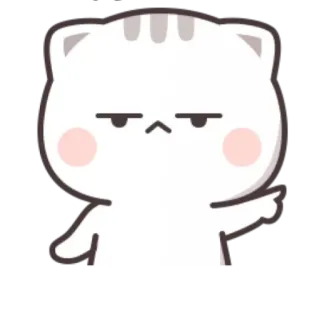 😞 cat, cute, animal, sticker, cartoon telegram sticker