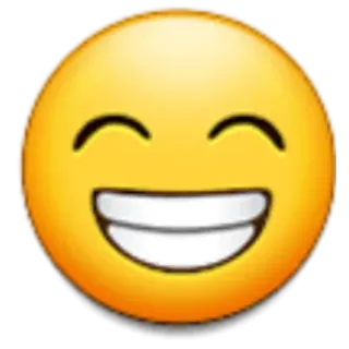 😁 emoji, happy, smile, joyful, friendly telegram sticker