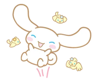 🤣 Cinnamoroll W! Cinnamoroll, kawaii, cute, dog, sanrio telegram sticker