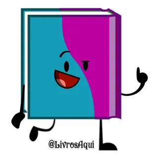 📖 @LivrosAqui libro, cartone animato, personaggio, animato, lettura, educazione telegram sticker